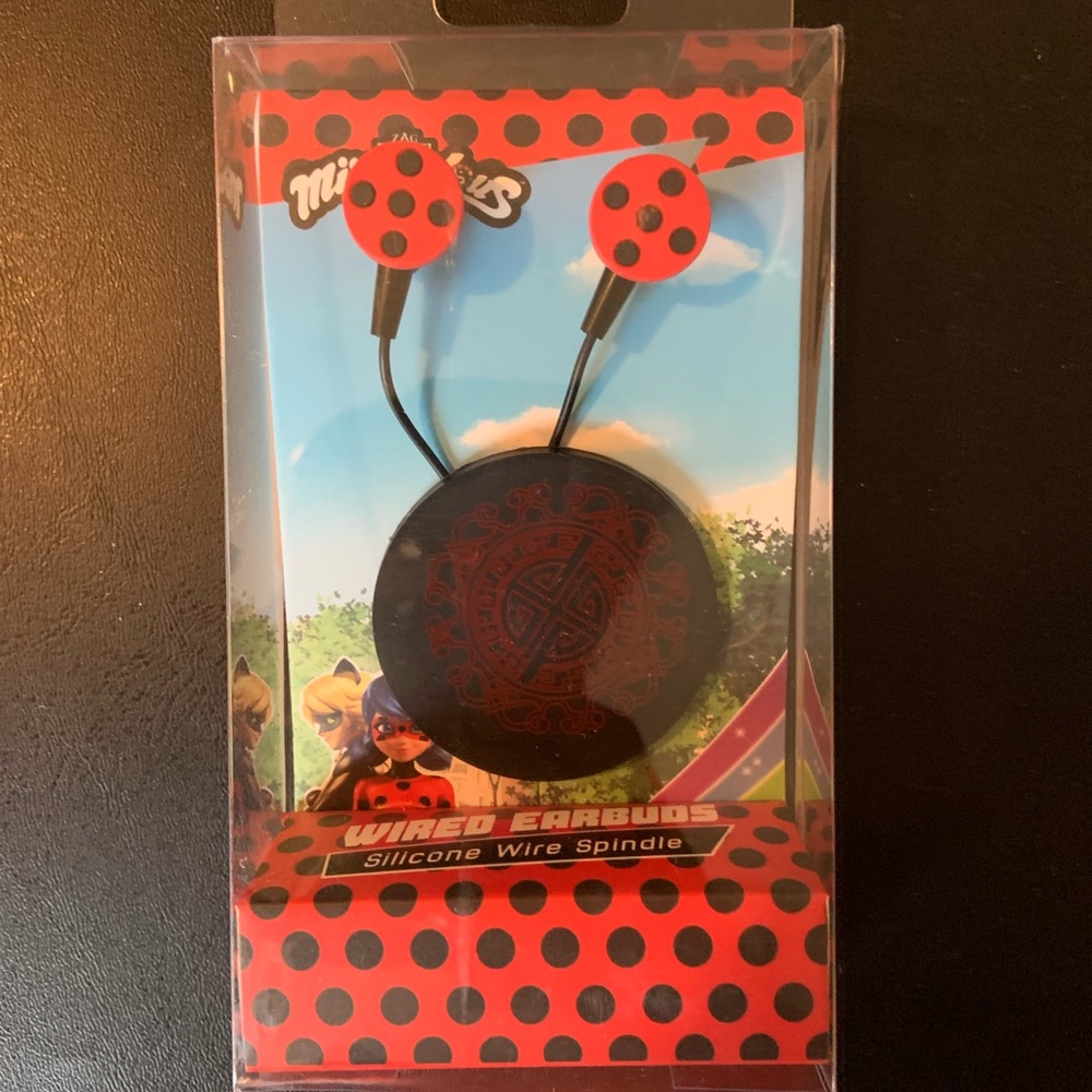 Brand New Culturefly Miraculous Ladybug Wired Earbuds